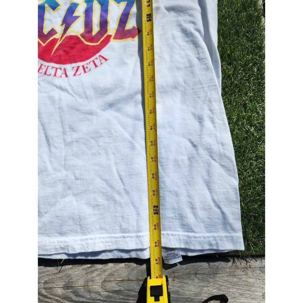 Delta Zeta AC/DZ 2018 Bid Day Tour  Sleeveless Tank Top T-shirt Size M White - Picture 5 of 8